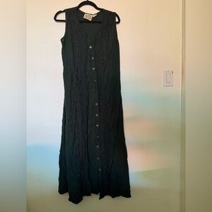 24 Karot Elegant Green Sleeveless Dress size L